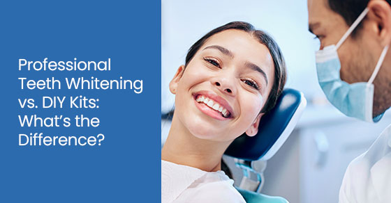 Professional teeth whitening vs. DIY kits: What’s the difference?